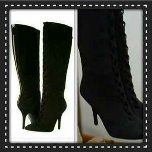 Nine West Jacobe caged front boots new 10.5